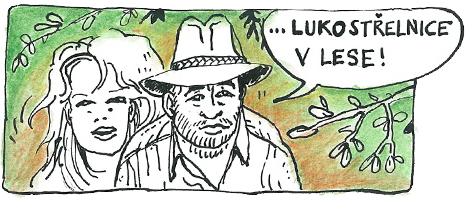 Tombe c2010 ilustrace Lukostřelnice Praha Tyršův vrch